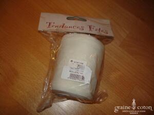 Rouleau 10m de tulle ivoire 