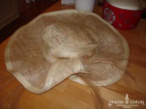 Chapeau en sisal ivoire
