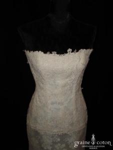 Cymbeline - Robe une pièce en dentelle ivoire