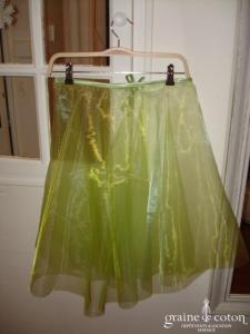 Graine de coton - Jupon / sur jupe en organza vert anis pour robe de demoiselle d'honneur