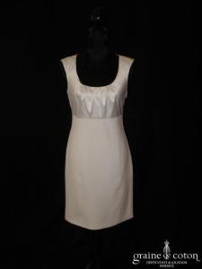 Apostrophe - Robe ivoire clair courte
