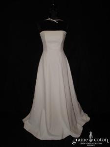 Cymbeline - Robe bustier blanche en crêpe