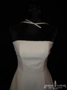 Cymbeline - Robe bustier blanche en crêpe