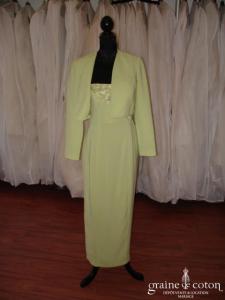 Palais Royale - Dîner en ville - Robe de cortège vert anis