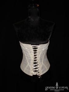 Harriet de Prag - Bustier en dentelle de Calais faite main