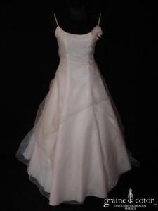Bella - Robe en organza blanc