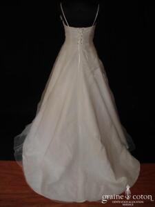 Bella - Robe en organza blanc