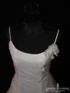 Bella - Robe en organza blanc