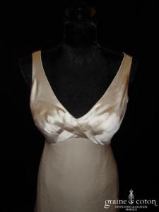 Création Nathalie Bourgey-Biron - Robe empire fluide ivoire