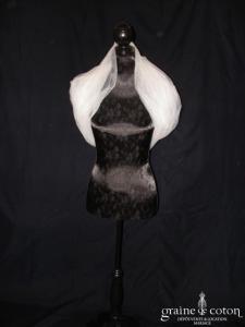 Linéa Raffaëlli - Étole en tulle ivoire