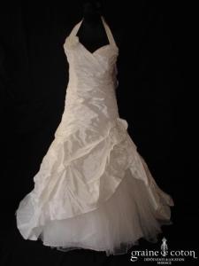 Linéa Raffaëlli - Robe en taffetas de soie ivoire