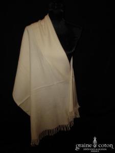 Mary Kimberley - Étole longue en laine ivoire