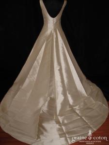 Pronuptia Jean Cadillon - Robe une pièce en mikado de soie ivoire