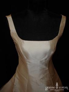 Pronuptia Jean Cadillon - Robe une pièce en mikado de soie ivoire