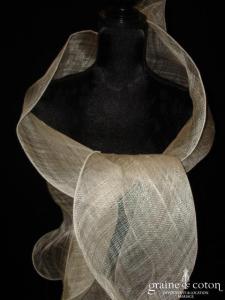 Création Nathalie Bourgey-Biron - Étole en sisal ivoire