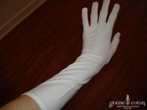 Gants mi longs blancs