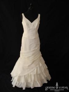 Mariage Mariages - Robe une pièce en taffetas ivoire