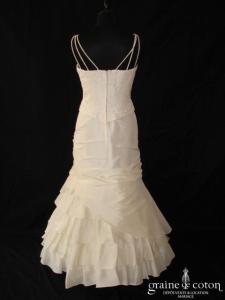 Mariage Mariages - Robe une pièce en taffetas ivoire