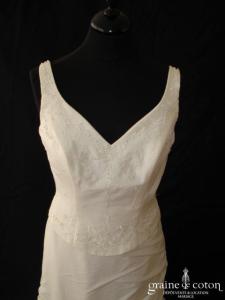 Mariage Mariages - Robe une pièce en taffetas ivoire