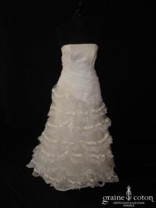 Rosi Strella - Robe taille basse ivoire très clair