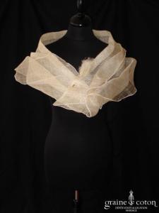 Elsa Gary - Étole en sisal ivoire