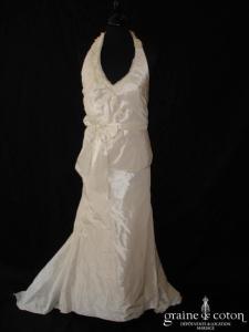 Linéa Raffaëlli - Robe deux pièces en taffetas ivoire