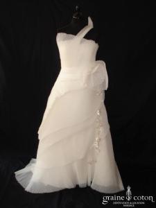 Création Germano Reale - Robe en organza plissé