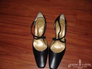 Chaussures Scarpin en cuir bleu marine