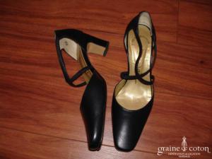 Chaussures Scarpin en cuir bleu marine