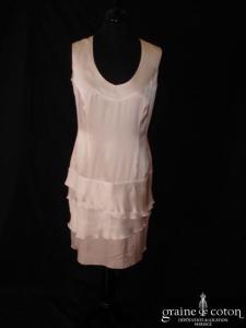 Cara Lotti - Robe courte en soie blanche