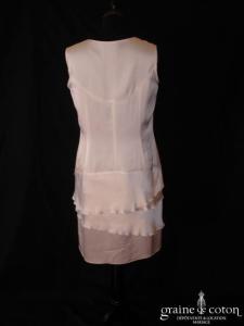 Cara Lotti - Robe courte en soie blanche