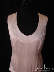 Cara Lotti - Robe courte en soie blanche