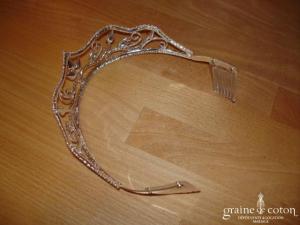 Diadème Swarovski monté sur peigne