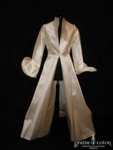 Reinaldo Alvarez - Manteau en mikado de soie ivoire