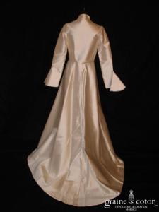 Reinaldo Alvarez - Manteau en mikado de soie ivoire