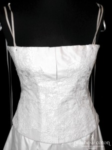 Sébastien Payen - Robe en taffetas de soie et dentelle de Calais