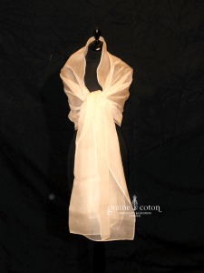 Cymbeline - Étole en organza de soie