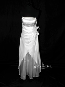 Juju & Christine - Robe en satin blanc