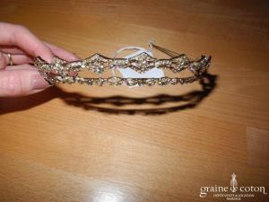Pina - Diadème doré avec strass