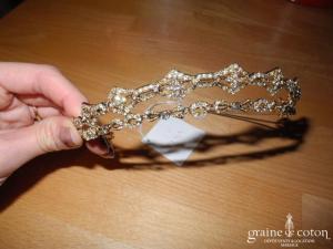 Pina - Diadème doré avec strass