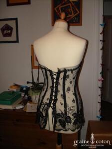 Création Roselyne Desti - Bustier noir et or