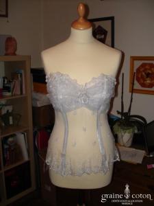 Création Roselyne Desti - Bustier argent