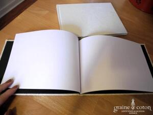 Livre d'Or couverture arabesque et strass - Ivoire ou blanc