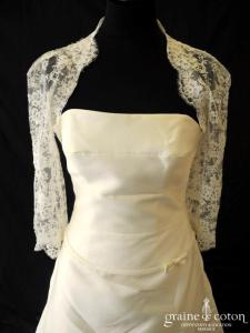 Novia d'Art - Boléro Zaïda en fine dentelle