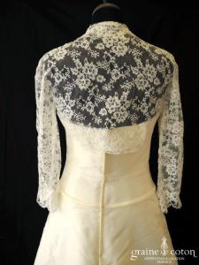 Novia d'Art - Boléro Zaïda en fine dentelle
