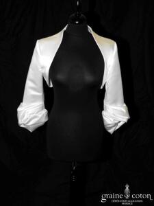 Cymbeline - Boléro Danse/Tourbillon en satin ivoire