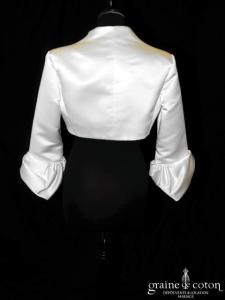 Cymbeline - Boléro Danse/Tourbillon en satin ivoire