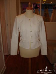 Alain Manoukian - Veste blanche avec petites poches