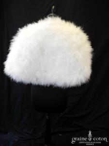 Étole / cape en duvet de cygne ivoire