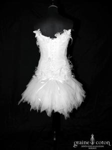 Max Chaoul - Collection I Love You - Robe courte et longue en mouchoirs de tulle